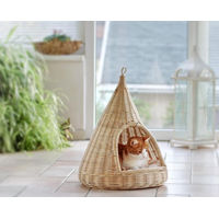 Produktbild von Silvio Design Sammy Katzen Hängekorb aus Weide in Natur-Beige 45x45x55 cm