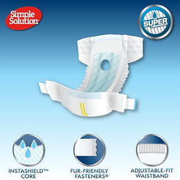 Simple Solution Einweg-Hundewindeln für Hündinnen Größe S mit Nässeindikator und wasserdichtem Schutz 12er Pack – Bild 1 von 6