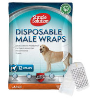 Produktbild von Simple Solution Einwegwindeln für Rüden Größe L mit Feuchtigkeitsanzeiger 12er Pack