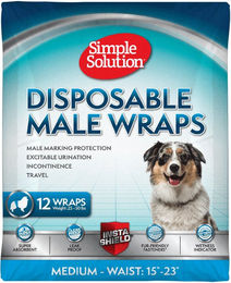 Produktbild von Simple Solution Einwegwindeln für Rüden Größe M 12 Stück