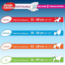 Simple Solution Hundewindeln Einwegwindeln für mittlere Rassen Größe L 12 Stück – Bild 1 von 9