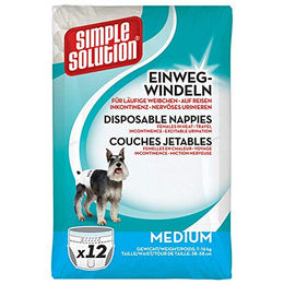 Simple Solution Hundewindeln wasserdicht Größe M 12 Stück – Bild 1 von 7