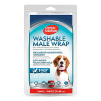 Produktbild von Simple Solution Waschbare Rüdenwindel für Hunde Größe S aus Mikrofaser Blau