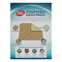 Produktbild von Simple Solution Waschbare Welpenunterlage Beige 2er Pack