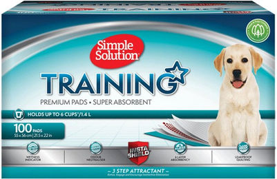 Produktbild von Simple Solution Welpenunterlagen 100 Stück Weiß