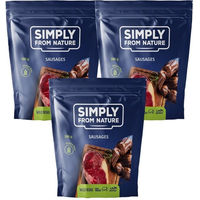 Produktbild von SIMPLY FROM NATURE Belohnungssnack Würste mit Wildschwein Monoprotein mit hohem Fleischanteil 3 x 300 g