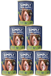 SIMPLY FROM NATURE Fasan mit Karotte Stückchen in Sauce 6 x 400 g - 6 x 400 g – Bild 1 von 3