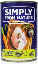 SIMPLY FROM NATURE Hund Nassfutter Fasan mit Karotten Stückchen in Sauce 400 g - 400 g – Bild 1 von 2