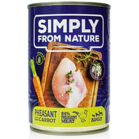 Produktbild von SIMPLY FROM NATURE Hund Nassfutter Fasan mit Karotten Stückchen in Sauce 400 g - 400 g