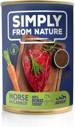 SIMPLY FROM NATURE Hund Nassfutter Pferdefleisch mit Leinsamen Stückchen in Sauce getreidefrei 3 x 400 g - 3 x 400 g – Bild 1 von 9