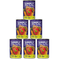 Produktbild von SIMPLY FROM NATURE Hundefutter Pferdefleisch mit Leinsamen Stückchen in Sauce getreidefrei 6 x 400 g