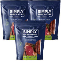 Produktbild von SIMPLY FROM NATURE Hundesnack Nature Sticks mit Hirsch Monoprotein mit hohem Fleischanteil 3 x 7 Stück