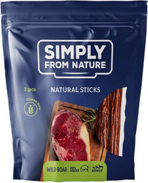 Simply from nature Hundesnack Nature Sticks Wildschwein getreidefrei 7 Stück – Bild 1 von 8