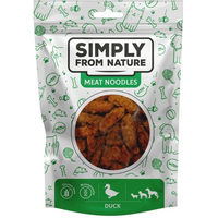 Produktbild von SIMPLY FROM NATURE Meat Noodles Belohnungssnack Fleischknödel mit Ente und Lachs für Hunde 80 g - 80 g