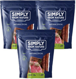 Produktbild von SIMPLY FROM NATURE Nature Sticks mit Rind Kausnack Monoprotein mit hohem Fleischanteil 3 x 7 Stück
