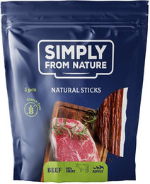 Produktbild von SIMPLY FROM NATURE Nature Sticks mit Rind Trockenfleisch für Hunde 3 Stück