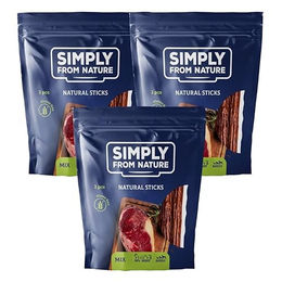 Produktbild von Simply from nature Nature Sticks Tasty Mix Naturkauartikel für alle Altersstufen 3 x 3 Stück