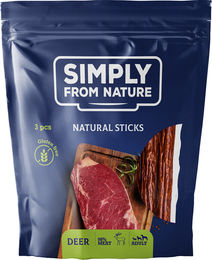 Produktbild von SIMPLY FROM NATURE Naturkauartikel Nature Sticks mit Hirsch monoprotein 3 Stück