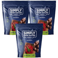 Produktbild von SIMPLY FROM NATURE Naturwürstchen mit Pferdefleisch Trockenfleisch 3 x 200 g
