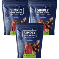 Produktbild von SIMPLY FROM NATURE Naturwürstchen Sticks mit Hirschfleisch getreidefrei und hypoallergen 3 x 200 g