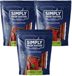 Produktbild von SIMPLY FROM NATURE Naturzigarren mit Pferdefleisch Kausnack für Hunde 3 x 3 Stück