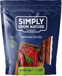 Produktbild von SIMPLY FROM NATURE Naturzigarren mit Pferdefleisch Trockenfleisch für Hunde 3 Stück