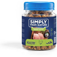 Produktbild von SIMPLY FROM NATURE Smart Bites Belohnungssnack für Hunde mit Huhn getreidefrei und glutenfrei 130 g - 130 g