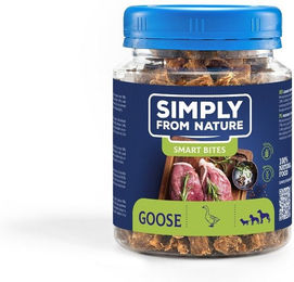 Produktbild von Simply from Nature Smart Bites Belohnungssnack mit Gans für Hunde getreidefrei und glutenfrei 130 g - 130 g