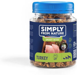 Produktbild von Simply from Nature Smart Bites Belohnungssnack Truthahn getreidefrei und glutenfrei für Hunde 130 g - 130 g