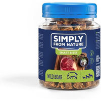 Produktbild von SIMPLY FROM NATURE Smart Bites Belohnungssnack Wildschwein für Hunde getreidefrei und glutenfrei 130 g - 130 g