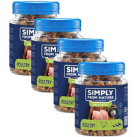 Produktbild von Simply from Nature Smart Bites Trainingssnacks Geflügel getreidefrei monoprotein für Hunde 4x130 g - 4 x 130 g