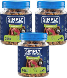 Simply from Nature Smart Bites Trainingssnacks Hirsch getreidefrei monoprotein für Hunde 3x130 g - 3 x 130 g – Bild 1 von 3