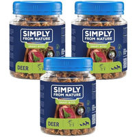Produktbild von Simply from Nature Smart Bites Trainingssnacks Hirsch getreidefrei monoprotein für Hunde 3x130 g - 3 x 130 g
