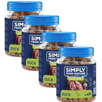 Produktbild von Simply from nature Trainingssnacks Ente getreidefrei monoprotein 4x130 g - 4 x 130 g