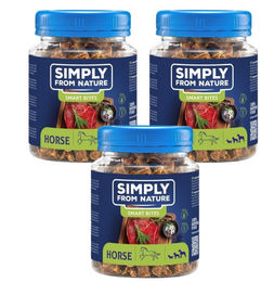 SIMPLY FROM NATURE Trainingssnacks Pferdefleisch getreidefrei monoprotein 3x130g - 3 x 130 g – Bild 1 von 2