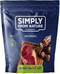 Produktbild von SIMPLY FROM NATURE Trockenfleisch Würstchen mit Wildschwein Monoprotein 300 g
