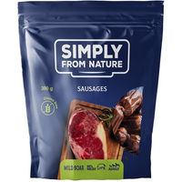 Produktbild von SIMPLY FROM NATURE Trockenfleisch Würstchen mit Wildschwein Monoprotein 300 g
