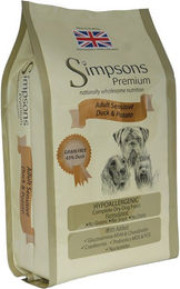 Produktbild von Simpsons Premium Adult Sensitive Hundefutter Ente und Kartoffel getreidefrei 2 x 12 kg - 2 x 12 kg