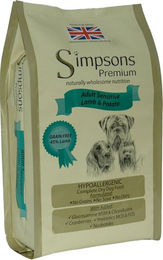 Produktbild von Simpsons Premium Adult Sensitive Hundefutter Lamm und Kartoffel getreidefrei 12 kg - 12 kg