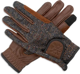 Produktbild von Sixteen Cypress Heritage Reithandschuhe aus Kunstleder Braun Taille 8 Unisex