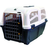 Produktbild von Skudo IATA 2 Transportbox für Hunde und Katzen von Martin Sellier aus Kunststoff in Grau und Schwarz