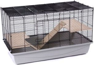 Produktbild von Skyline Kleintierheim Gonzales M Kleintierkäfig für Nagetiere aus Draht Grau