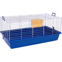Produktbild von Skyline Kleintierkäfig Maxi XL Dunkelblau für Kaninchen und Meerschweinchen L 100 x B 54 x H 44 cm