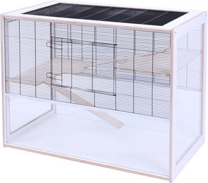 Produktbild von Skyline Lima Kleintierkäfig aus Holz für Hamster und Ratten L 100 x B 60 x H 80 cm