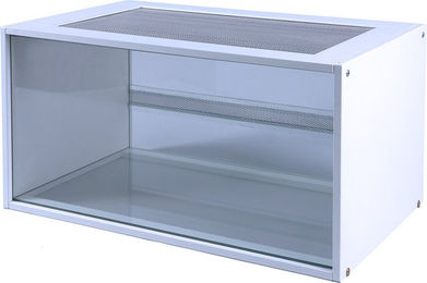 Produktbild von Skyline Nagarium Marrakesch 100 Kleintierkäfig aus Holz für Hamster Ratten und Mäuse Weiß L 96 x B 47 x H 40 cm