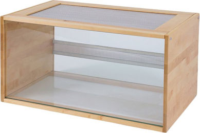 Produktbild von Skyline Nagarium Marrakesh Kleintierkäfig aus Holz für Ratten, Mäuse und Hamster Natur L 96 x B 47 x H 38 cm