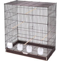 Produktbild von Skyline Vogelheim Felicia XL Vogelkäfig aus Metall für Wellensittiche und Kanarienvögel L 76 x B 45 x H 85 cm