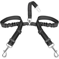 Produktbild von SlowTon Hundegeschirr 2 in 1 elastisch verstellbar und reflektierend in Schwarz