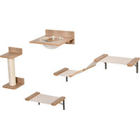 Produktbild von Slyrun Kratzbaum für Katzen aus Holz und Stahl in Braun