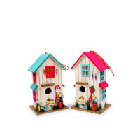 Produktbild von small foot Vogelhaus Villa Kunterbunt 2er Set aus Holz wetterfest